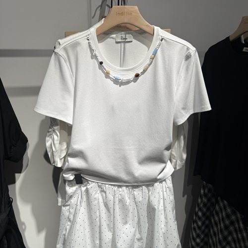the indiciaL2B6TX112专柜正品标记女装T恤上衣短袖吊牌价369