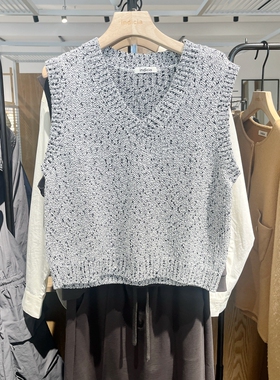 IndiciaF2C4BX470F专柜正品标记女装秋通勤百搭背心马甲吊牌价569