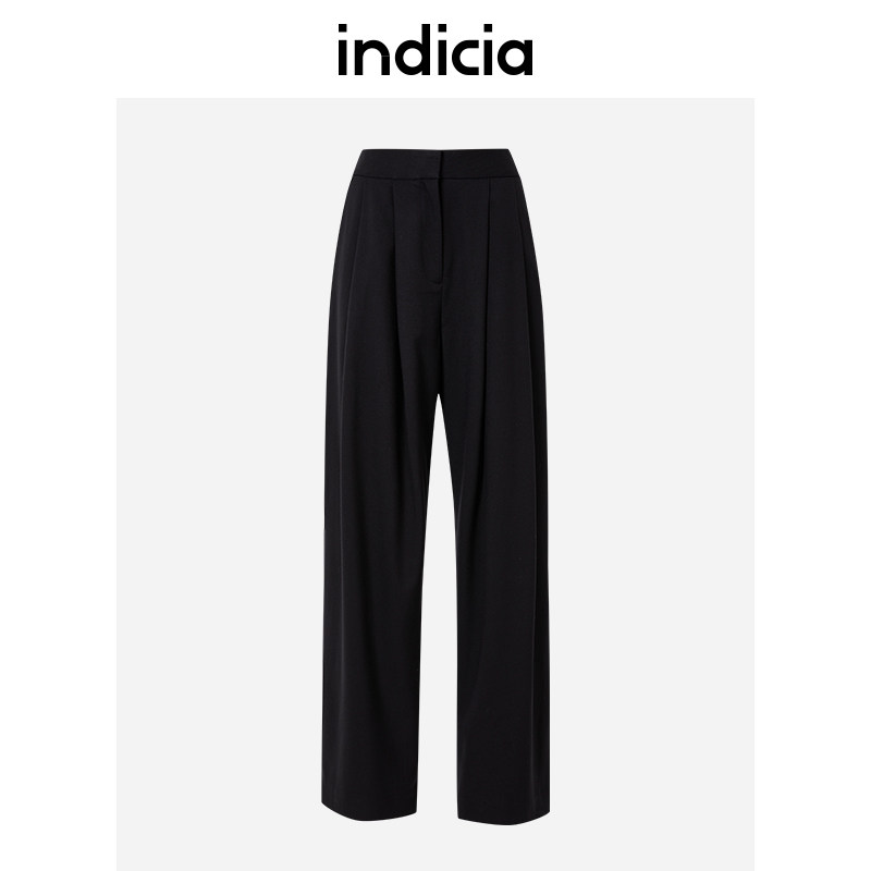 indicia4D212KZ519专柜正品标记女装羊毛直筒休闲裤吊牌价1089,女装/女士精品,休闲裤,淘宝优惠券,粉丝福利购,淘宝优惠卷