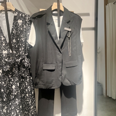 indicia3A201MJ039专柜正品标记女春款通勤时尚西装马甲吊牌价639