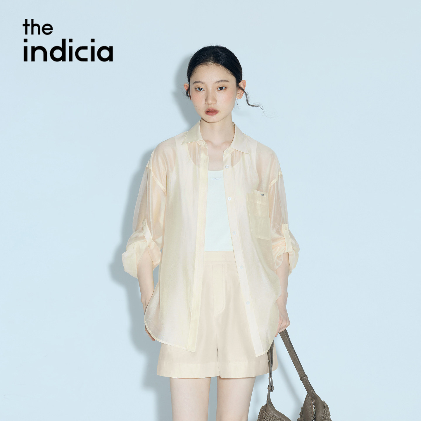 the indiciaL2B6CS161专柜正品标记女装衬衫吊牌价569图片
