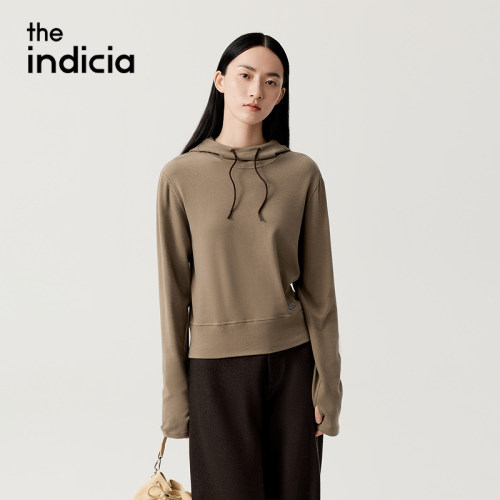 indiciaF2D5WY486F专柜正品标记女装休闲通勤百搭卫衣吊牌价589