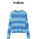 渐变色条纹针织衫 indiciaF2A5ZZ038F专柜正品 标记女装 吊牌价599