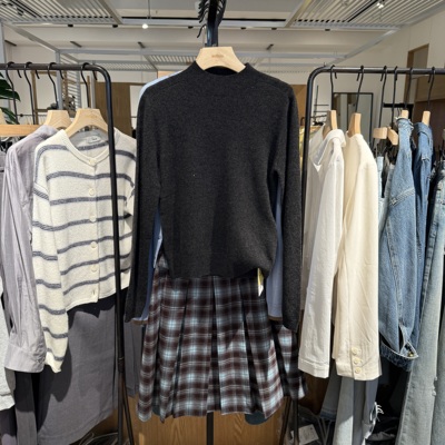 indiciaTHEL2D5ZZ211专柜正品标记女装绵羊毛休闲针织衫吊牌价469