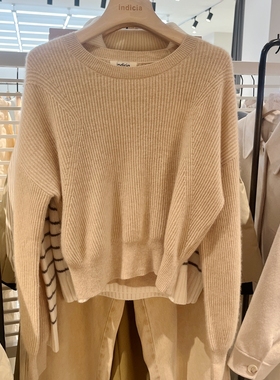 indicia5D311MS581C专柜正品标记女装气质套头针织毛衫吊牌价1689