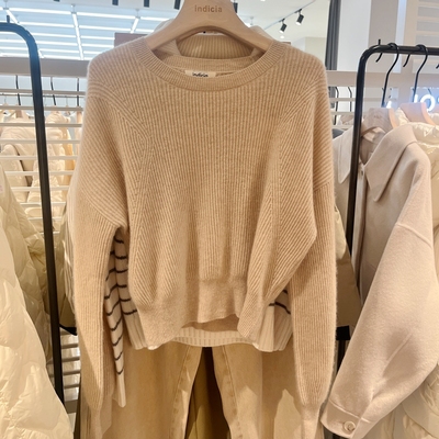 indicia5D311MS581C专柜正品标记女装气质套头针织毛衫吊牌价1689