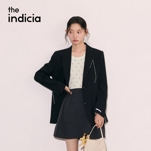 the indiciaL2C6XZ236Z专柜正品标记女装通勤百搭西装吊牌价1289
