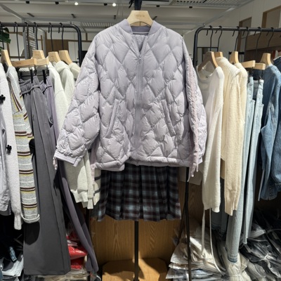 indiciaF2D4YR660F专柜正品标记女装保暖菱格休闲羽绒服吊牌1589