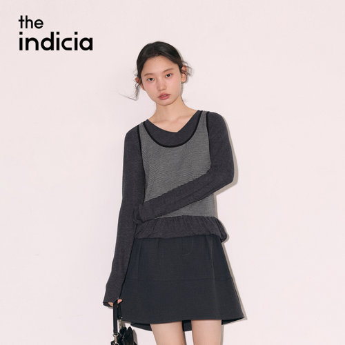 the indiciaL2C6ZZ252Y专柜正品标记女装针织衫设计吊牌价799