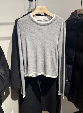 indiciaF2A5ZZ041F专柜正品标记女装简约百搭款撞色针织衫吊牌439