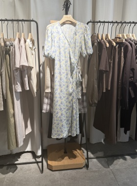 indicia6B406LQ402C专柜正品标记女装印花连衣裙吊牌价1589