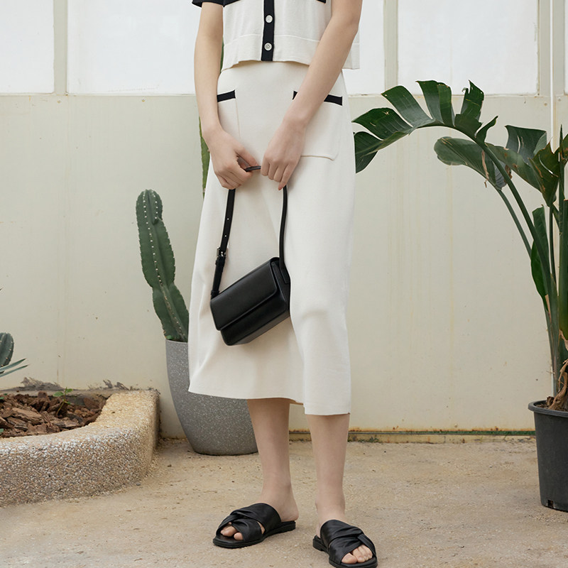 indiciatheD5B305QZ124专柜正品标记女装夏款直筒半身裙吊牌价539