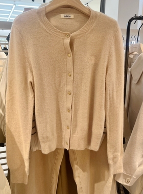 indicia5D312KS618C专柜正品标记女装气质山羊绒针织衫吊牌价1489