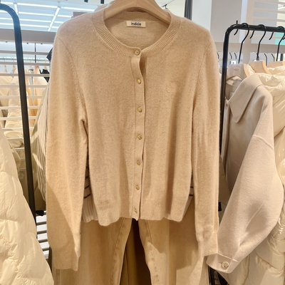 indicia5D312KS618C专柜正品标记女装气质山羊绒针织衫吊牌价1489