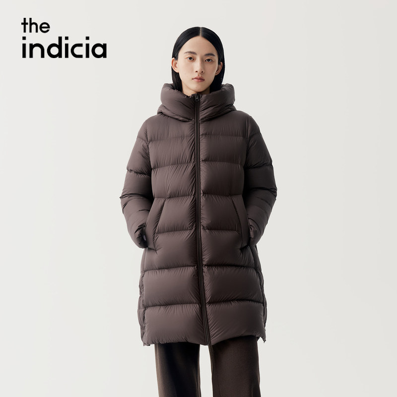 indiciaF2D5YR589F专柜正品标记女装2026冬新长款羽绒服吊牌1789