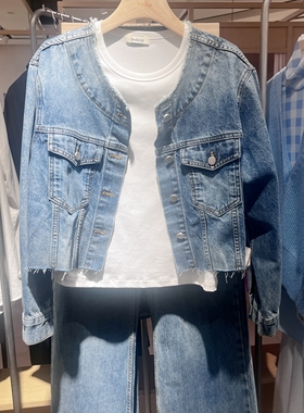 indiciaL2C4WT156专柜正品标记女装秋色短牛仔外套时尚吊牌价799