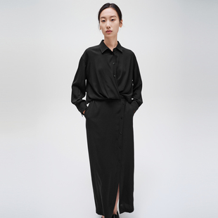 indiciaF2C4LQ460C专柜正品标记女装简约醋纤连衣裙吊牌价1389