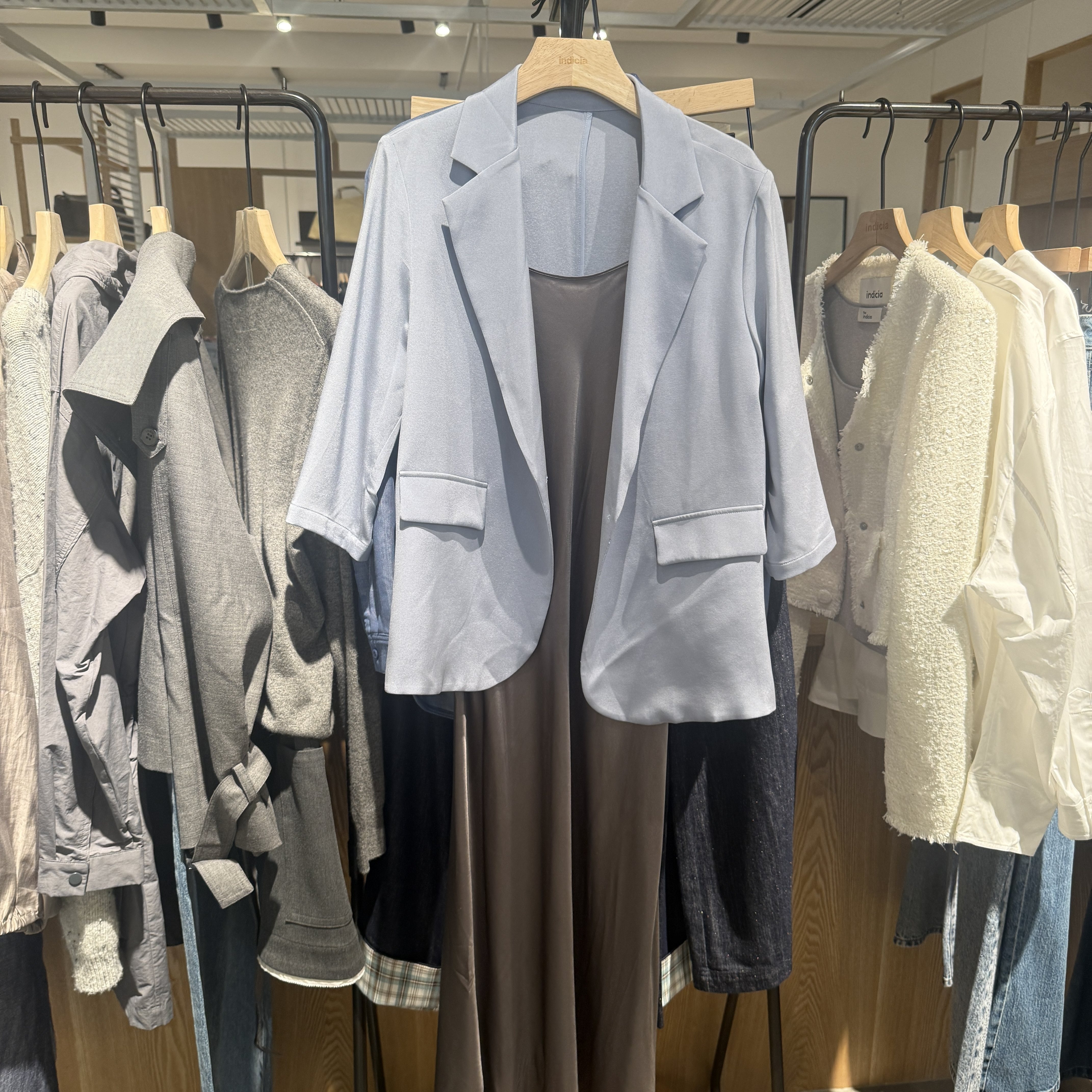 indicia6B404XZ196C专柜正品标记女装通勤西装舒适外套吊牌价1389