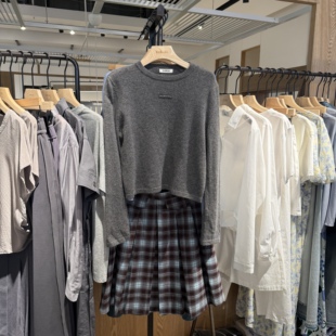 吊牌价1189 套头山羊绒针织衫 indiciaF2D4MS746C专柜正品 标记女装