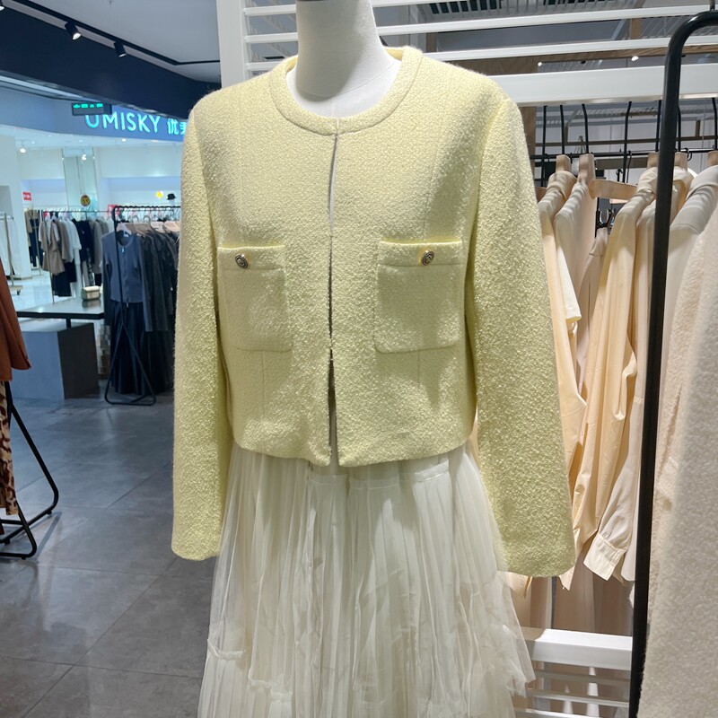 indicia5C308WT404专柜正品标记女装小香风气质小外套吊牌价869