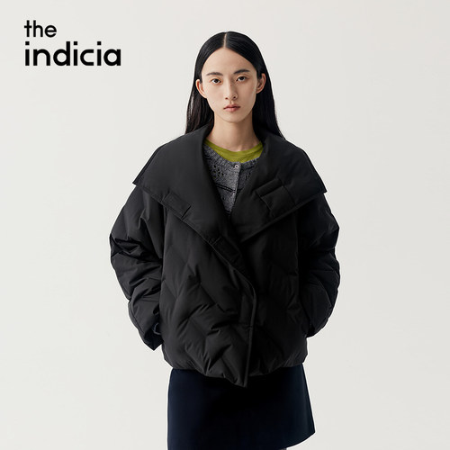 indiciaF2D5YR574F专柜正品标记女装百搭黑色羽绒服吊牌价