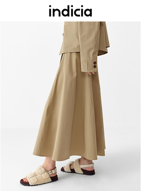 indicia5A301QZ004专柜正品标记女装春款高腰A字半身裙吊牌价789