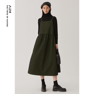 一字领背带A字连衣裙 AUM噢姆春季 会员价804元