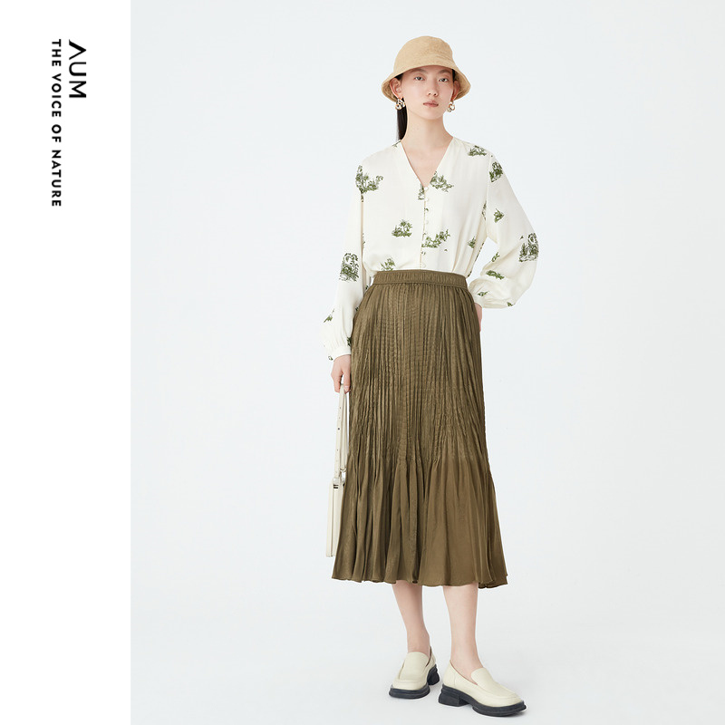 AUM长袖棉羊毛新款衬衫23秋