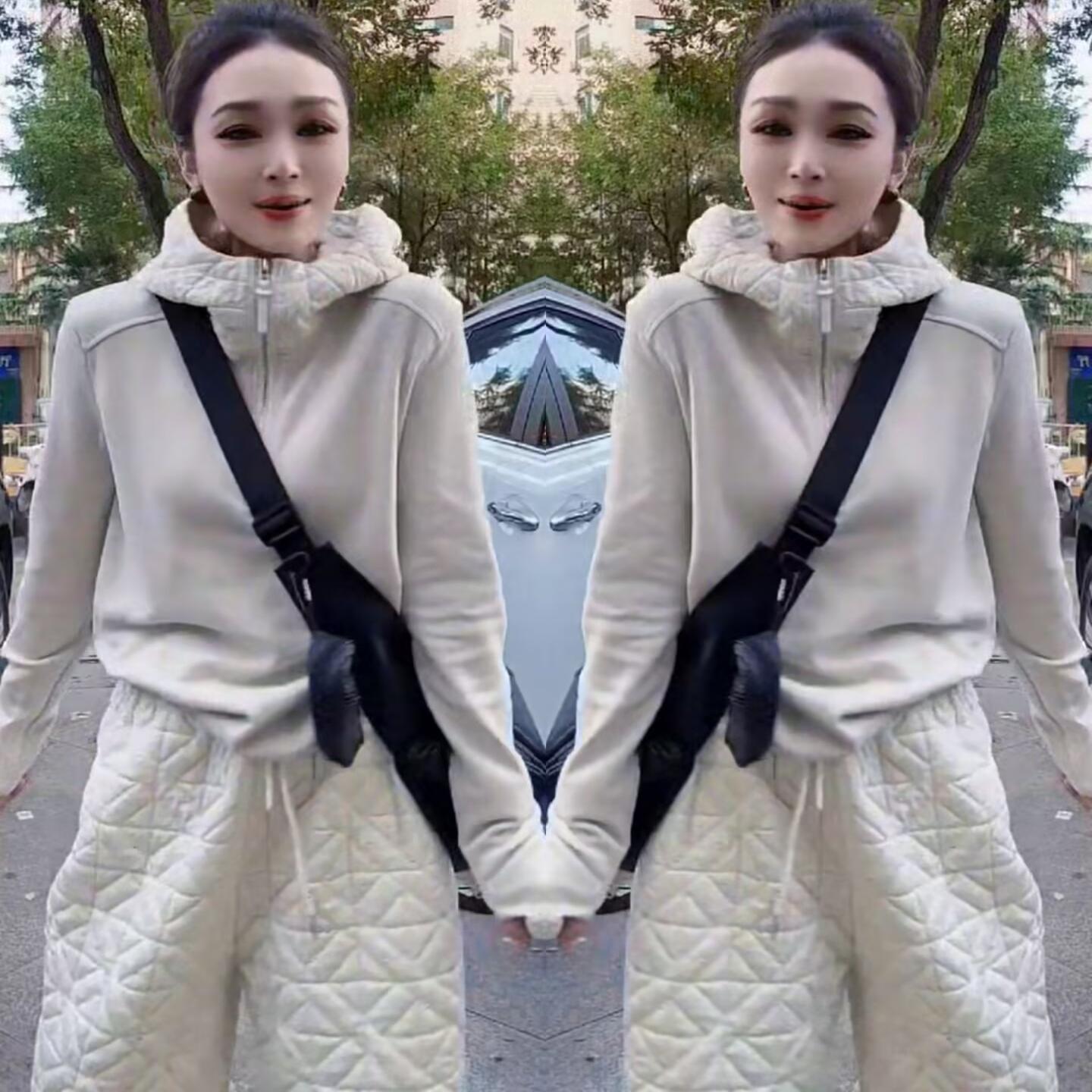 洋气百搭显瘦连帽卫衣+束脚裤