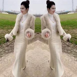 名媛毛边外套高腰半身裙两件套 时尚 小香风爆款 套裙女2025春秋新款