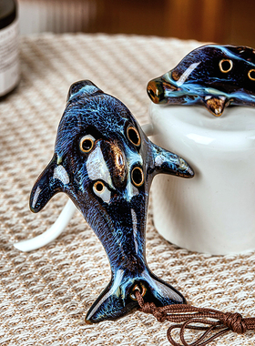 学生入门兴趣初学者窑变六孔海豚陶笛简单易学小乐器