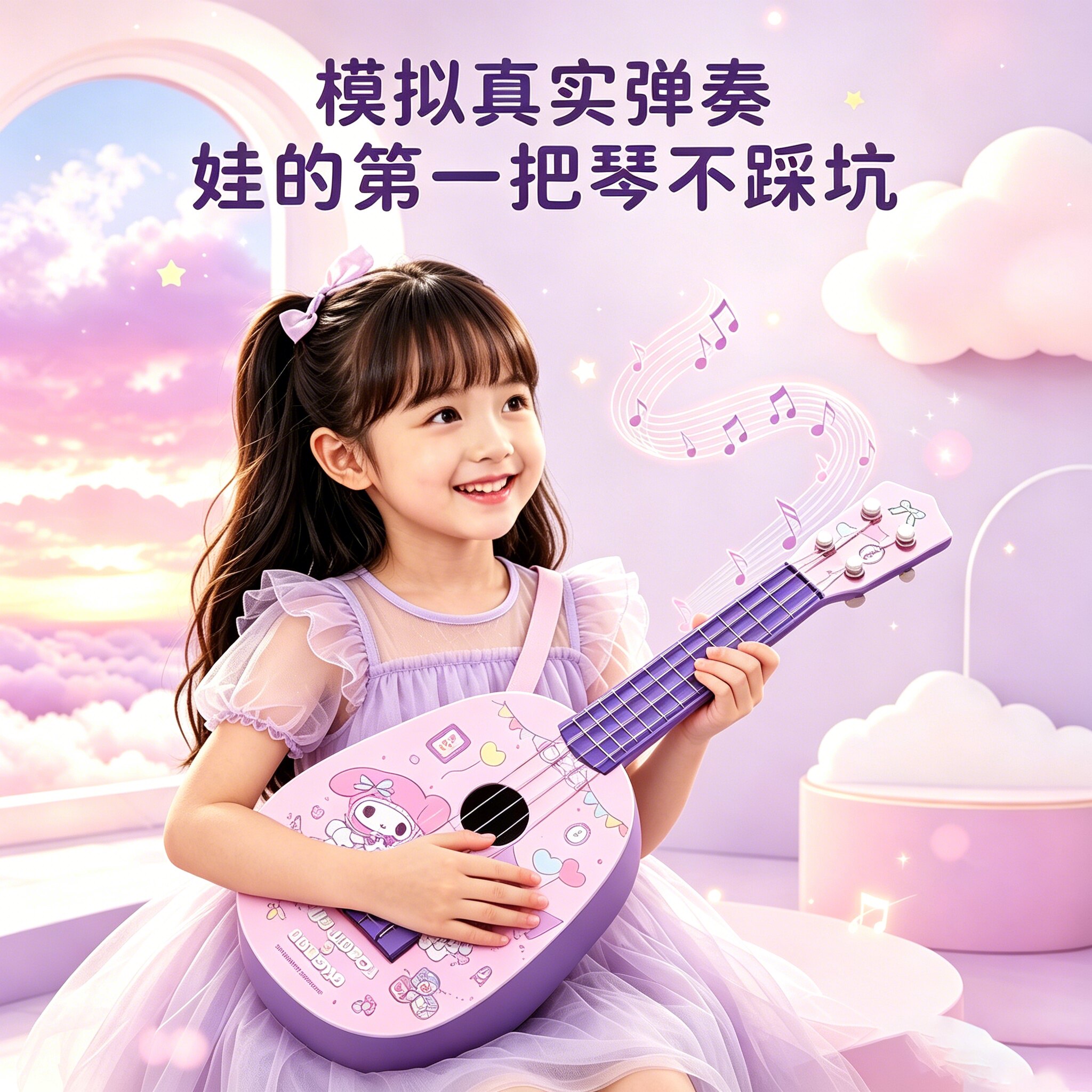 儿童可弹奏吉他玩具尤克里里