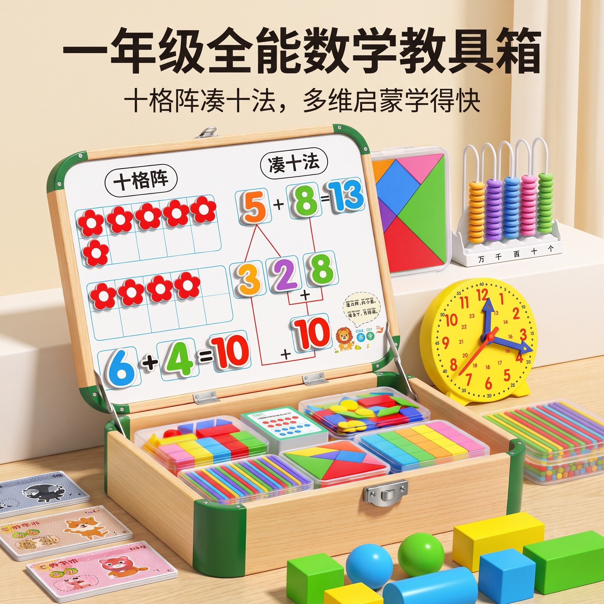 蒙氏早教教具小学一年级数学启蒙