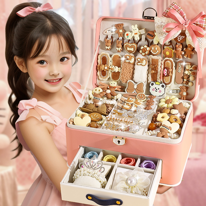 女孩生日礼物发饰套装礼盒