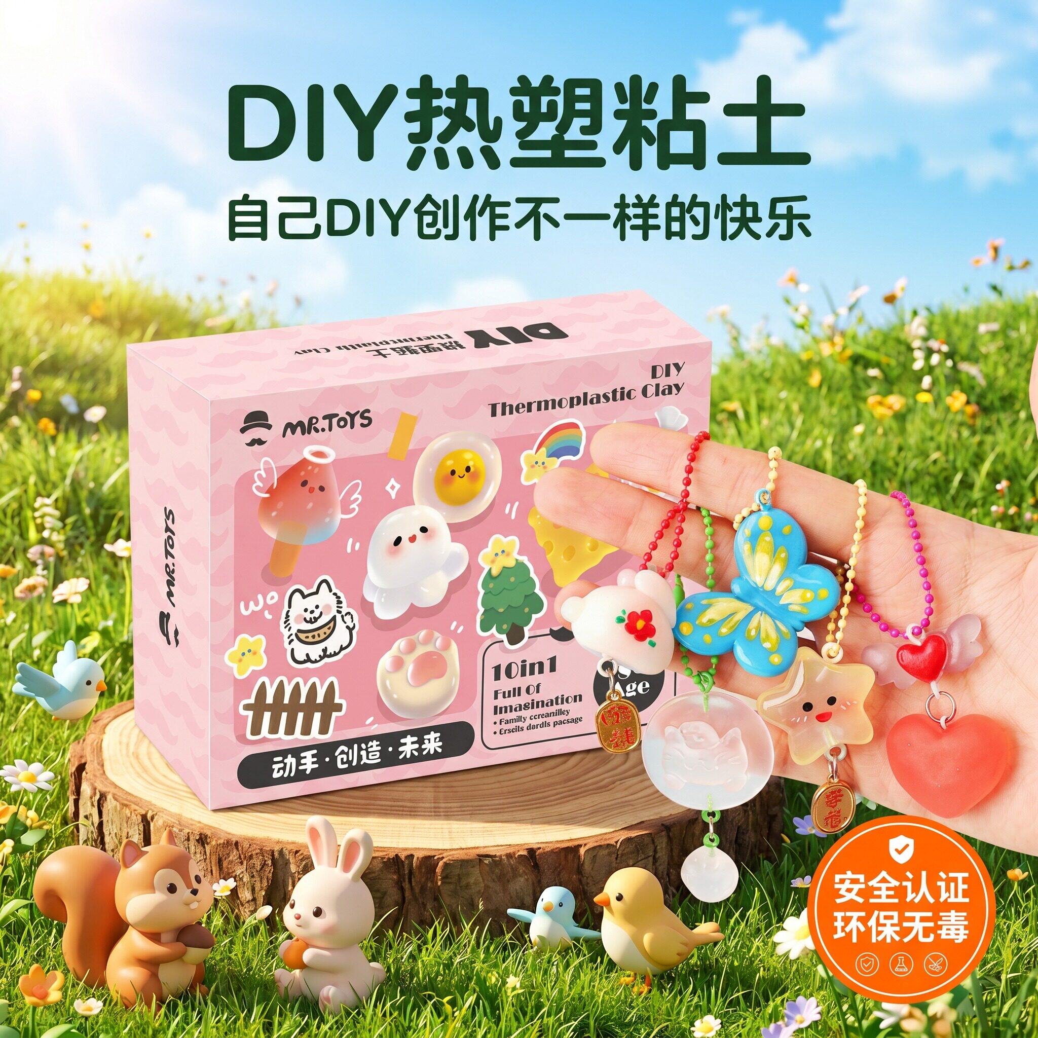 diy热塑粘土创作自己的小作品