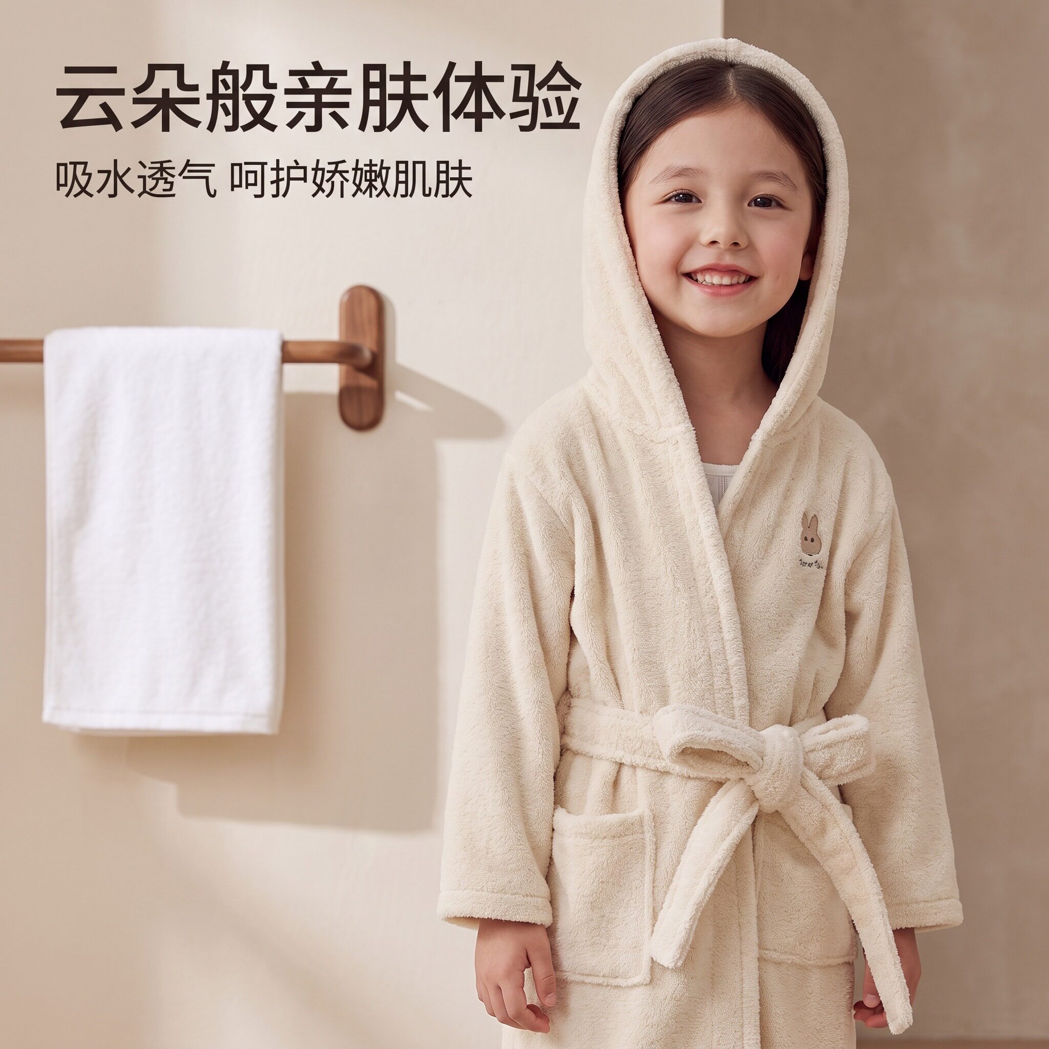 浴袍吸水速干四季通用可穿式浴衣
