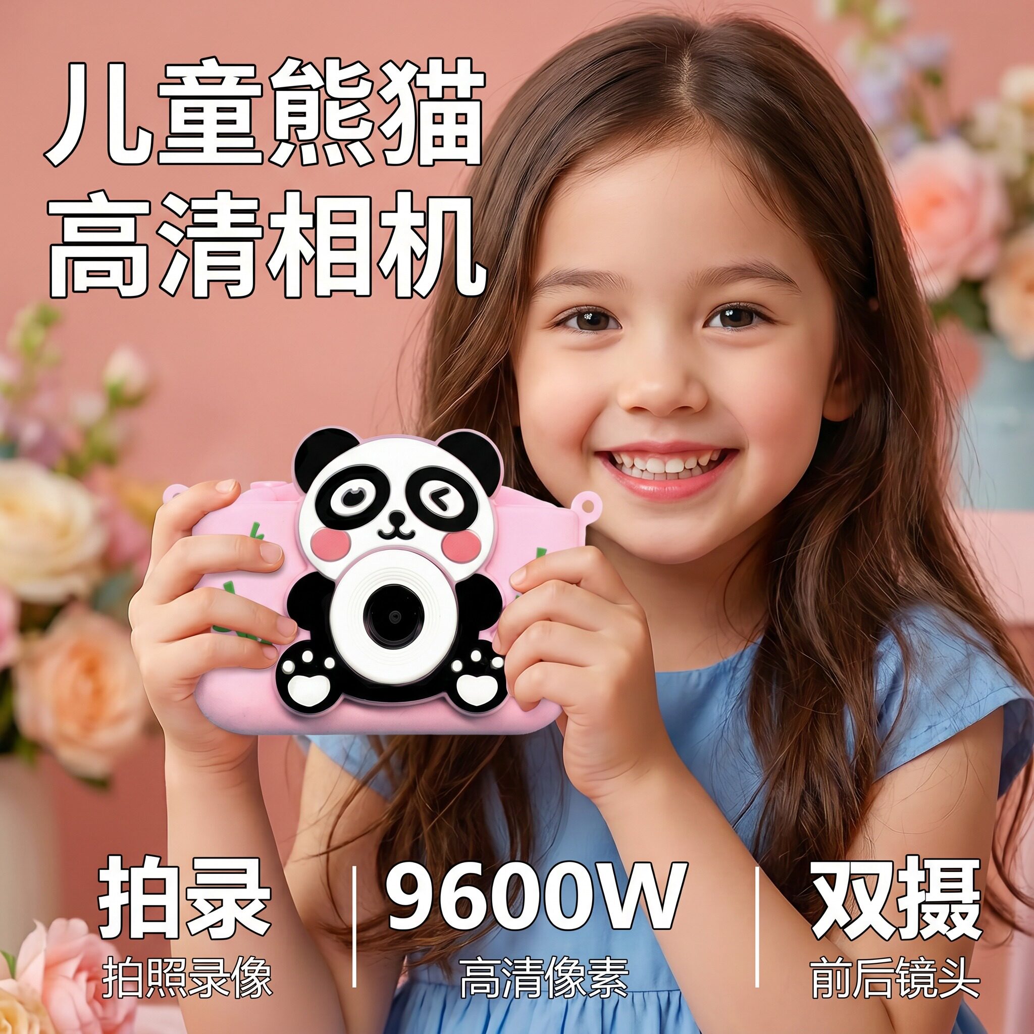 儿童前后双摄高像素记录相机实用