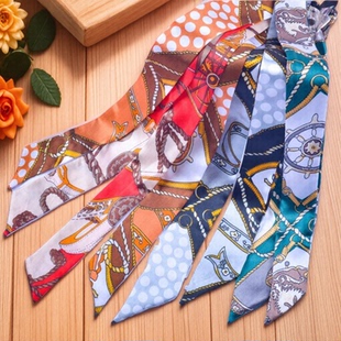 缠包包手柄丝巾绑包手提上的飘带窄细小条加长伴礼手工装饰扎头发