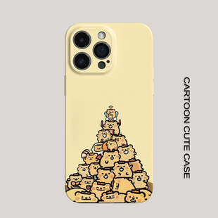 13女生12磨砂华为Pura80Pro包镜头 卡通可爱小熊虫iPhone17手机壳苹果菲林硬壳全包保护套适用于苹果16