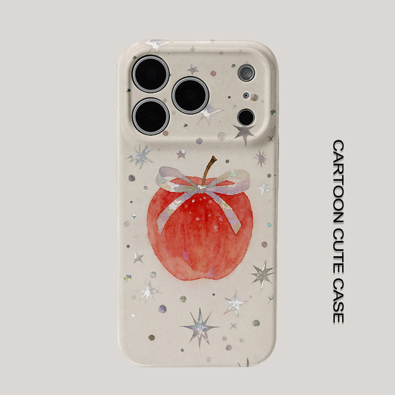 苹果iPhone17pro手机壳闪耀苹果小马图案菲林硬壳全包保护套适用华为mate80promax苹果15/15/13磨砂软壳女生