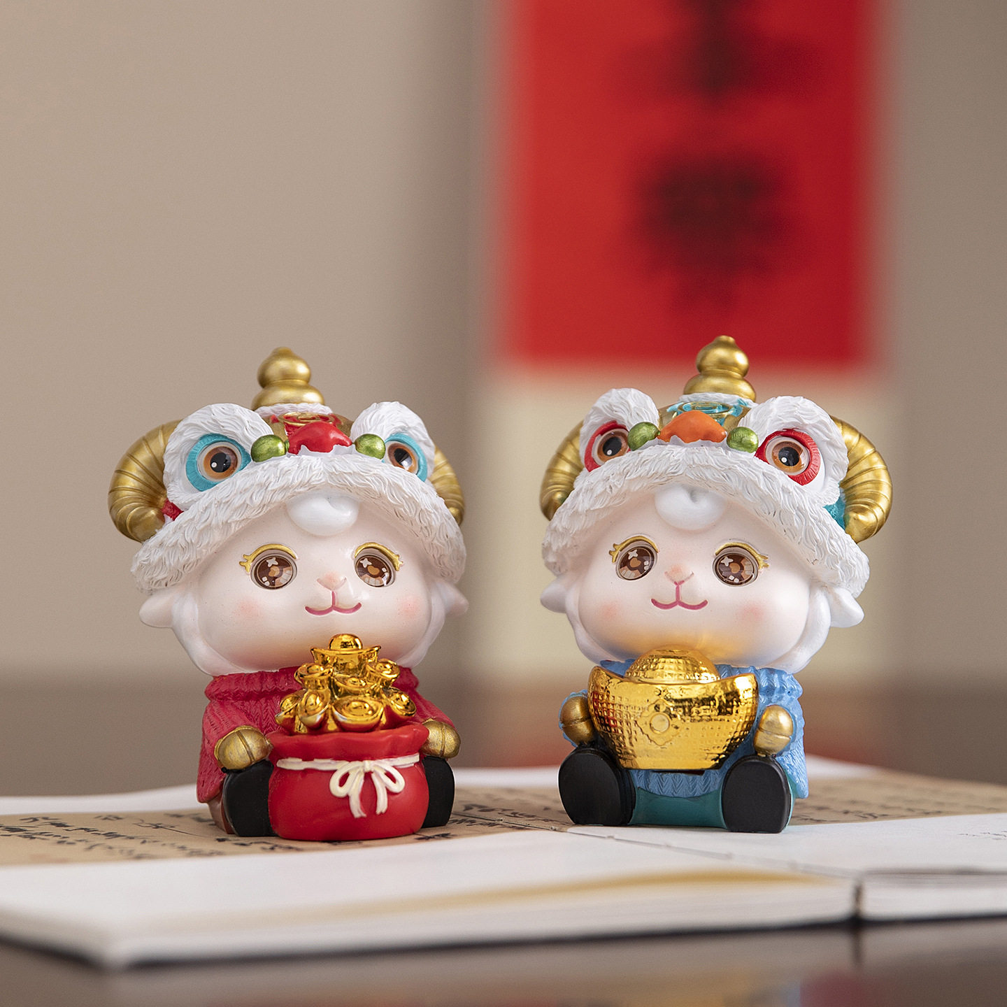 国潮羊年吉祥物摆件桌面装饰品中国风特色工艺品送客户老外伴手礼