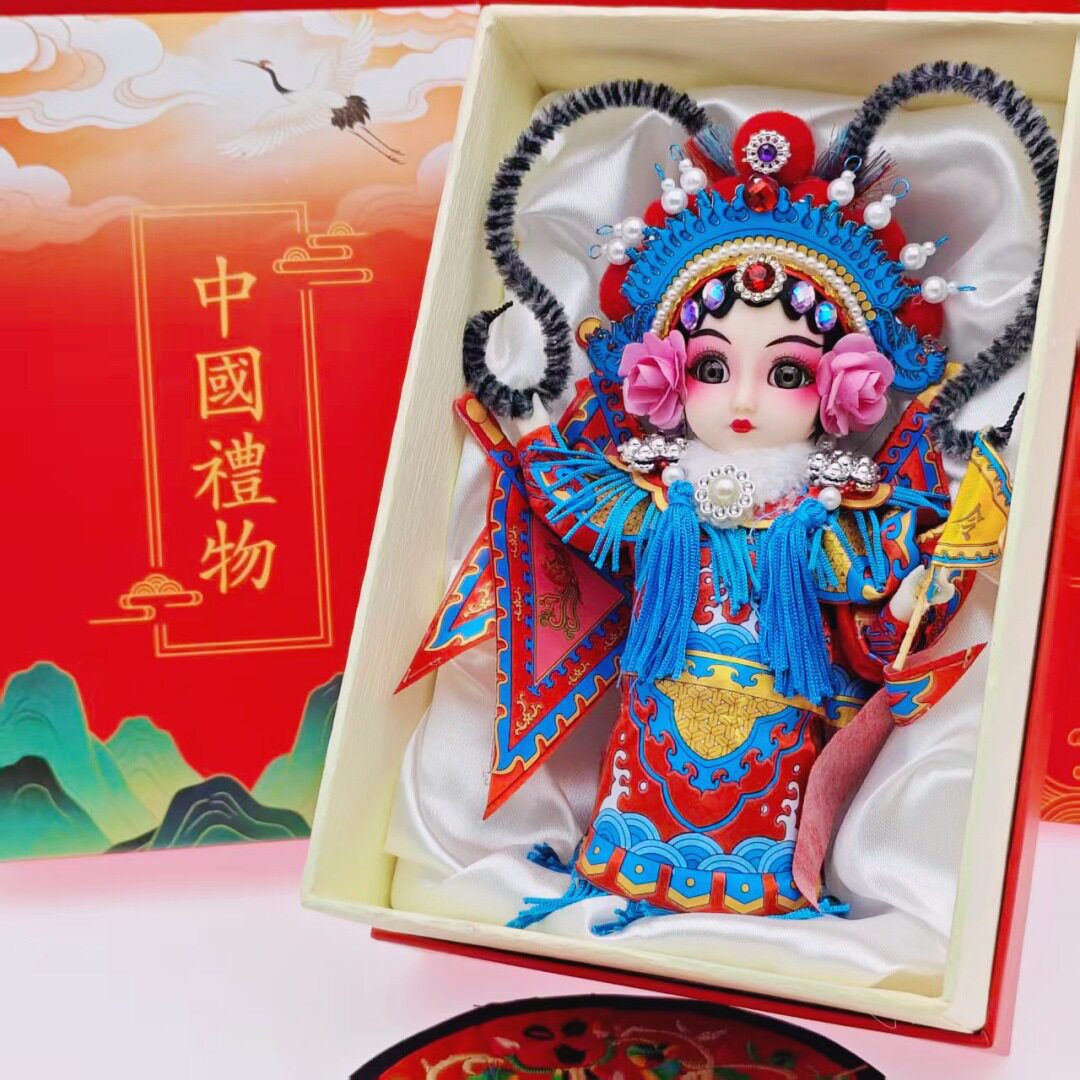 中国风Q版京剧戏曲娃娃礼盒文创特色小礼品送外国人商务伴手礼物