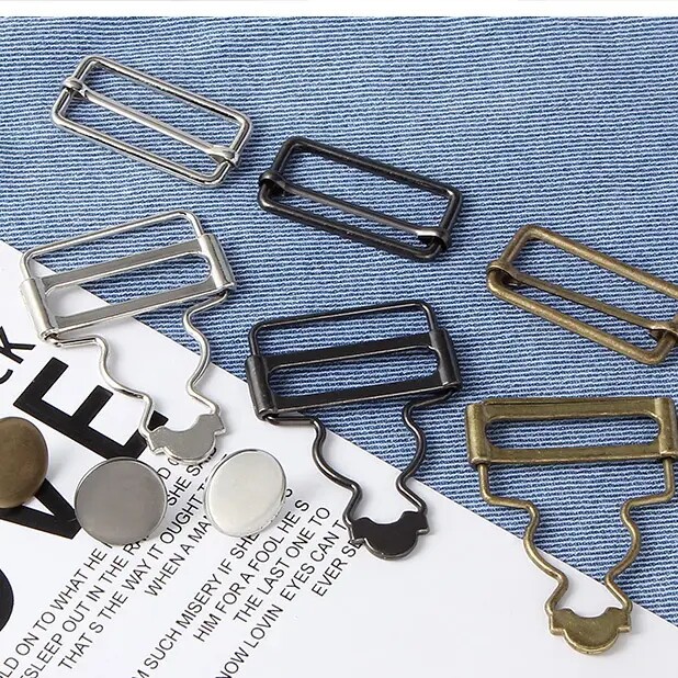 牛仔裤纽扣挂钩配件金属扣环锁扣日子扣吊带调节扣卡扣背带裤扣子