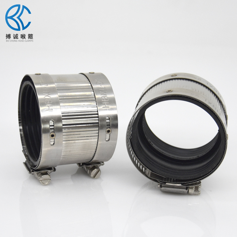 抱箍排水管铸铁管304不锈钢补漏