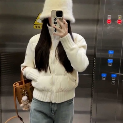 【送运费险】白色短款棉服女款