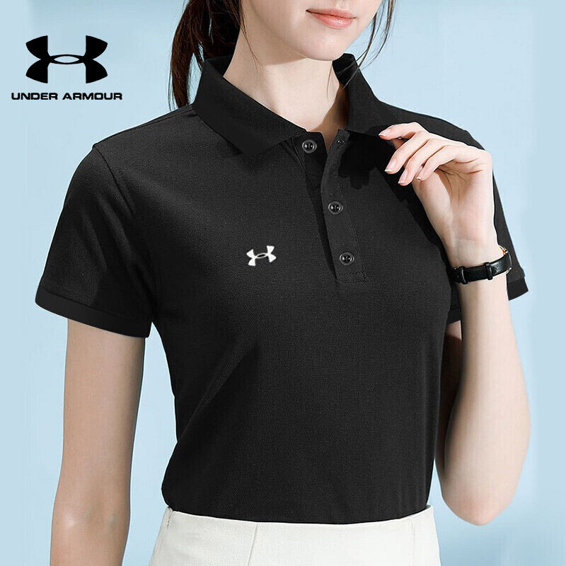 UA安德玛立领短袖女款polo衫2026夏季新款快干运动服T恤训练半袖图片