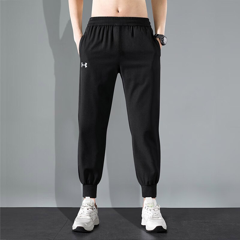 UA安德玛男裤卫裤秋季季运动裤子跑步训练长裤抓绒束脚休闲裤