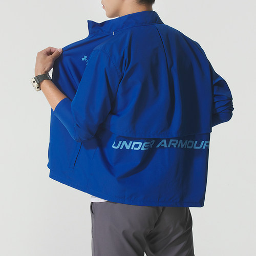 安德玛（Under Armour）男装外套 正品秋冬运动服跑步训练户