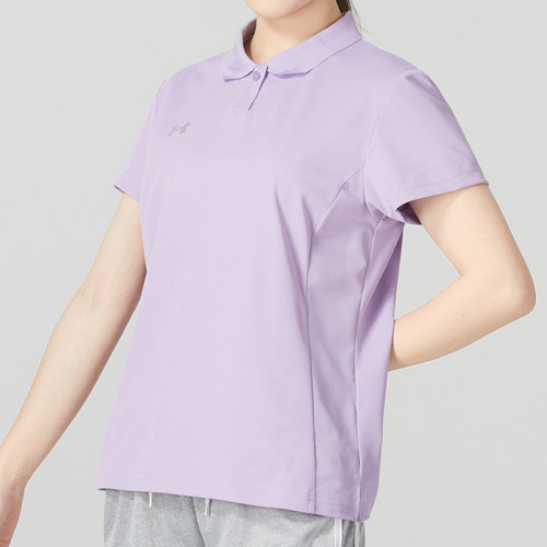 UA安德玛紫色POLO衫女2026夏季新款翻领短袖休闲T恤半袖23500510
