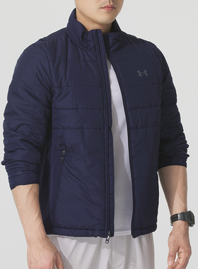 UNDER ARMOUR外套冬冬Storm ession男子高尔夫运动夹克服保暖休